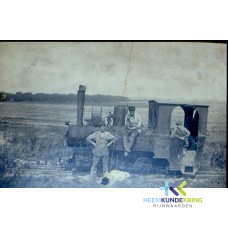 Toon Janssen machinist- Evert Janssen en F.Bunen 1928 Duitse Heereslokomtiv 1e wereld oorlog Daams F00002566